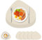 Sevenpers Tischsets Abwaschbar,Tischset Leder and Untersetzer 6er Set,Wasserdicht rutschfest Platzdeckchen Platzsets für Hause Küche Restaurant und Hotel,Hellweiß,40x34cm