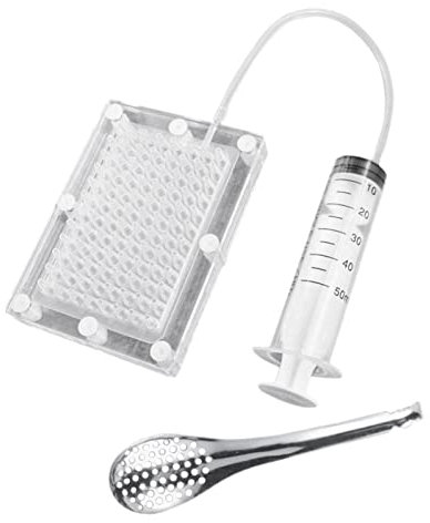 Kit profesional para hacer caviar de gastronomía molecular con herramientas de tubo y cuchara para cocina gourmet