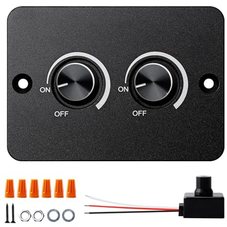 DC 12v Dimmer Pwm Led Dimmschalter Dimmer für Led Lampen, DoppelDimmschalter Pwm Wohnmobil Boot Aluminium Druckknopf für Wohnmobil Boat Trailer Truck Van Rv Beleuchtung funktioniert