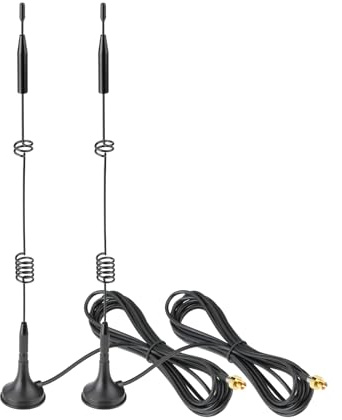 Bingfu WiFi 7 Antenne für ASUS Mainboards, 8dBi, Magnetfuß, 3m Kabel | Tri-Band 2,4/5/6GHz WLAN-Antenne mit Quick-Connect für ROG STRIX, TUF, Z790, Z890 und X870 Gaming-PC