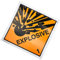 Viking Signs LN634-S10-V Schild „Explosive, Vinyl, 100 mm x 100 mm, englische Version