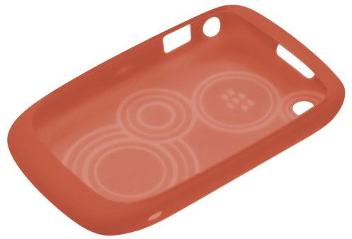 BlackBerry Embossed Skin Etui Pour smartphone caoutchouc Corail papillon BlackBerry Curve 8520, BlackBerry Curve 8530 Orange