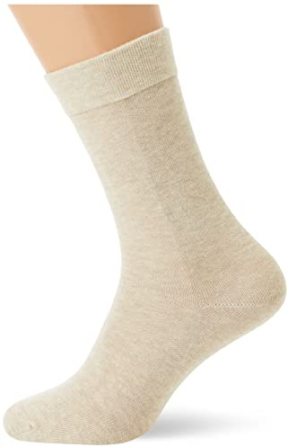 Nur Der 3er Pack Ohne Gummi Socken mit Komfortbund ohne Einschneiden aus weicher Baumwolle Herren, beigemel., 39-42