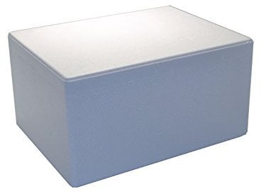 TropicShop Styroporkisten/Styroporbox/Thermobox 40x30x21cm - 12,3L - Warmhaltebox - Kühlbox für Getränke/Lebendsmittel
