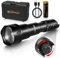 UniqueFire 2002D Vcsel 850nm IR Illuminator linterna luces para visión nocturna, lente Fresnel Zoom infrarrojo iluminador IR Spotlight, interruptor de atenuación rápido, iluminación máxima 1000 m