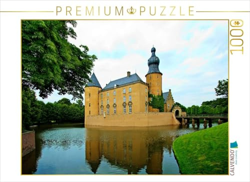 CALVENDO Puzzle Die mehr als 900 Jahre alte Burg Gemen Wird von Einer mächtigen Gräfte umgeben | 1000 Teile Lege-Größe 64 x 48 cm Foto-Puzzle für glückliche Stunden