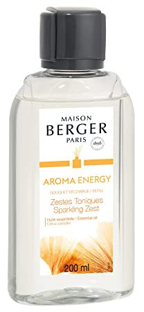 Lampe Berger Parfum Ricarica da 200 ml, Bouquet Profumato, Collezione Aroma Energy