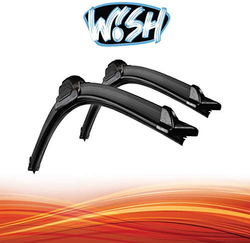 Wish® Universal Premium 26 650mm / 18 450mm Satz Front Scheibenwischer Wischblätter Vorne Flachbalkenwischer UP26.18.B2 (Golf 7)