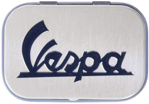 Nostalgic-Art 81381 Vespa - Logo | Pillen-Dose | Bonbon-Box | Metall | gefüllt mit Pfefferminz-Dragees