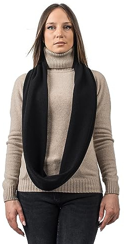 DALLE PIANE CASHMERE Écharpe Femme Cachemire Recyclé - Noir