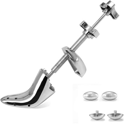 OPATER Professioneller Schuhspanner aus Metall, verstellbare Breite und Länge, Schuhdehner, Expander, silber, Men's Size 7-13