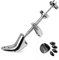 OPATER Professioneller Schuhspanner aus Metall, verstellbare Breite und Länge, Schuhdehner, Expander, silber, Men's Size 7-13