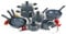 Russell Hobbs COMBO-4836A Pots and Pans Set – 9-Piece Cookware Pan Set for Induction Hobs, Non-Stick Frying Pans, Saucepans, Stockpots, Stay Cool Handles, Blue Marble Cooking Set, Nightfall Stone