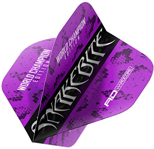 Snakebite World Champion Edition Purple Hardcore Flights (3 Sätze pro Packung)