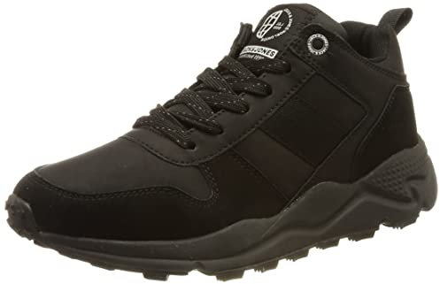 Jack & Jones Herren JFWWES PU MID Sneaker, Anthracite/Detail:Mono, 42 EU