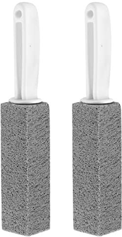 2PCS Piedra Pomez Limpieza Piedras Pómez para Limpieza de Parrilla Barbacoa Cepillo de Limpieza de Piedra Bloque de Ladrillos de Limpieza Piedra Pomez para WC/Cocina/Inodoro/Piscina/Cuidado de Pies