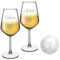MASTERLASER3.0 Verre à vin personnalisé, verre à vin blanc gravé, personnalisable avec nom, initiales, date et différents caractères. Idée cadeau (2 pièces)