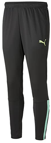 PUMA Herren Teamliga Tracksuit Bottoms Strickhose, Puma Black-fast Yellow, S EU