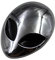 zalati Alien Metallaufkleber Logo 3D Chrom Stereo Karosserie Emblem Schwanz Aufkleber Kreativ Lustig Modifizierte Metall Auto Aufkleber für Auto Motorrad
