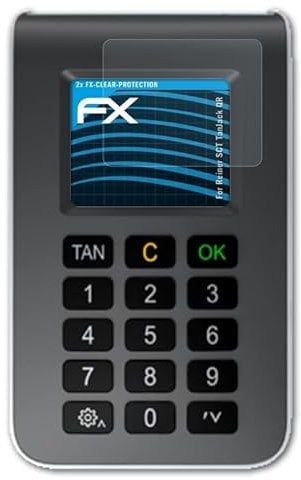 atFoliX Schutzfolie kompatibel mit Reiner SCT TanJack QR Folie, ultraklare FX Displayschutzfolie (2X)