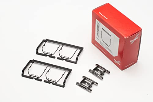 Herpa LKW Modell Zubehör, Sonnenblende und Lampenbügel für Man TGX Individual (4 STK), originalgetreu im Maßstab 1:87, Modellauto, Modellbau, Zubehör für Miniaturmodelle aus Kunststoff, schwarz