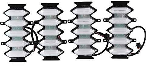 Baceyong Luci di direzione a LED di ricambio per griglia anteriore, luci di marcia e fanali posteriori dell'auto, gialle e bianche, 4 pezzi, Compatibile con Suzuki Jimny 2019-2021