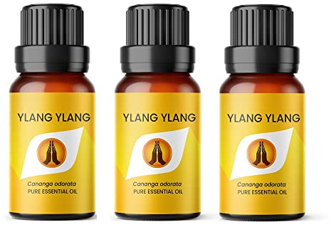 Aroma Energy Ylang Ylang Essential Oil, 30ml (3x10ml) | Diffuser oil for home, summer aromatherapy burner, candle making, soap, wax melts, cleaning sprays | Natural, Vegan, UK Made