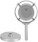 Yctze Vintage Retro Microphone Prop Model Fake Plastic C External Microphones Ic Microphone Prop Retro Microphone Prop Plastic Retro Microphone Re (Silver)