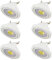 TPMAFF AR111 LED-Leuchtmittel, G53-Reflektor, Flutlicht, 12 Watt, COB, 1200 Lumen (entspricht 100 W Halogen), 120 Grad Abstrahlwinkel, AC/DC, 12 V Niederspannungs-Spotlicht, Nicht dimmbar (6 Stück)
