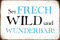 AGDeko® Blechschild sei frech wild wunderbar Größe 30x20 cm