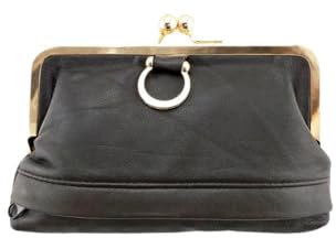 maynowax Porte Monnais Femme en Cuir véritable Agneau Souple Fermoir Clic Clac et avec Compartiment et Fermeture