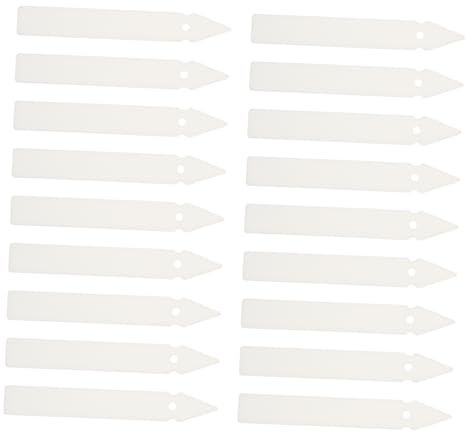 STOBOK 50 Stück Pfeil-Wort-Label facilitation light Etiketten Bürodekoration Speicherplatten für Bürobänder Band-Unterpackungsplatten Pipeline Verpackungskarton Haftnotiz Klebeband Weiß