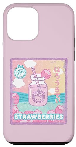 Hülle für iPhone 12 mini Hello Kitty Strawberry Milchflasche