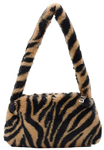 Pelky Fashion-Tragbare Schulter Damen-Bote Unterarm Wild Aigner Taschen Damen Schwarz (B, One Size)