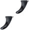 Milisten 2St Surfbrettflosse Longboard-Flosse Kajakzubehör sup finnen schwanzflosse Paddel Boot schlauchboot zubehör Outdoor-Surf-Tool Wassersport-Paddelflosse abnehmbar Heckruder Gummi