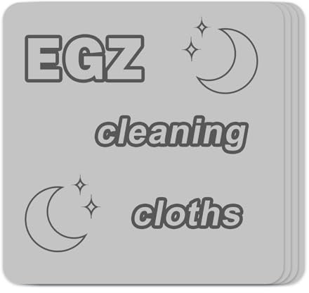 EGZ 4 Stück feucht reinigendes Staubtuch, dicke magische Reinigungstücher, streifenfreie Tücher, leistungsstarker PVA-Schwamm, Reinigungslappen, wiederverwendbare Küchenreinigungstücher für Fenster,