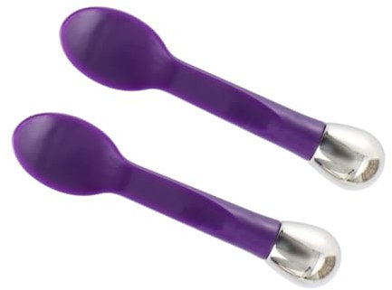 Healeved 2pezzi Eye Massage Stick Bastoncino Massaggiatore Per Occhi Cucchiaio Per Crema e Maschera Strumento Portatile e Per Edema e Favorire Assorbimento