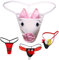 VemeFufu Homme String Sexy Hot Ficelle Maillot de Bain Cochon sous-Vêtement pour Hommes 1 Pièces Blanc