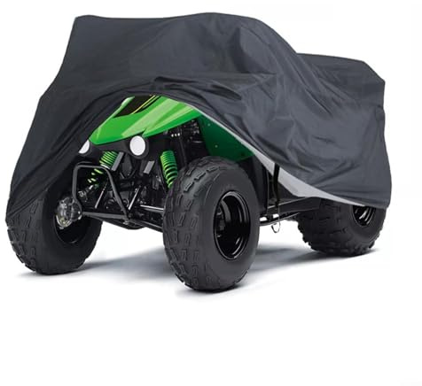 Alanmoship Rasenmäher-Abdeckung, ATV-Abdeckung, Rasentraktor, Aufsitzmäher, wasserdicht, 145 x 85 x 98 cm, 210 x 120 x 115 cm, für Garten, Outdoor, die meisten Rasentraktoren, Aufsitzmäher (145 x 85 x