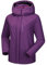 OutPro Skijacke Damen Wasserdicht Snowboardjacke Winterjacke Hooded Warm Winterjacke Dickes Gänsedaunenfutter Doppelte Seitentaschen Wanderjacke mit Reißverschluss für Outdoor-Aktivitäten Violett 3XL