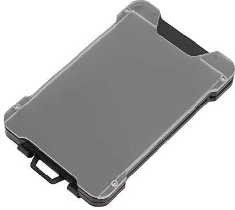 Porta Badge in Metallo, Porta Carte di Credito in Metallo con Gancio Porta Carte di Lavoro in Lega di Alluminio, Custodia per Carte di Lavoro, Etichetta Nera per Biglietti da