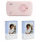 HPRT CP2100 Mini Impresora fotográfica portátil con 50 hojas de papel fotográfico, impresora móvil rosa Bluetooth 5.0 inalámbrica, 300 ppp