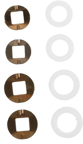 Mikinona Barber Scissor Gasket 8 Pack Noise-reducing Pad for Haircut Scissors Durable Plastic Metal