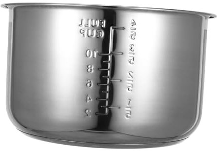 CLISPEED olla de repuesto acero inoxidable cocer arroz kitchen gadgets olla vapor sartén eléctrica transatlántico olla interior de la cocina de la casa suministro de cocina eléctrica Silver