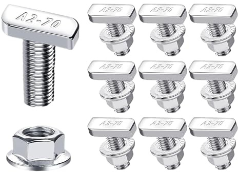 -Torni Hammers- 13x9x3cm Vive Con Tads Per Tracce | Testa Bolts With Nut | E Bolts | Bolt Resistente Per AT Caus Rail Systems | Connettore In Metallo Robusto Laboratorio Industriale