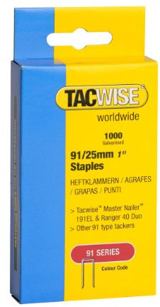 Tacwise 0285 Schmalrückenklammern (91/25mm ,1.000 Stück pro Verpackung)