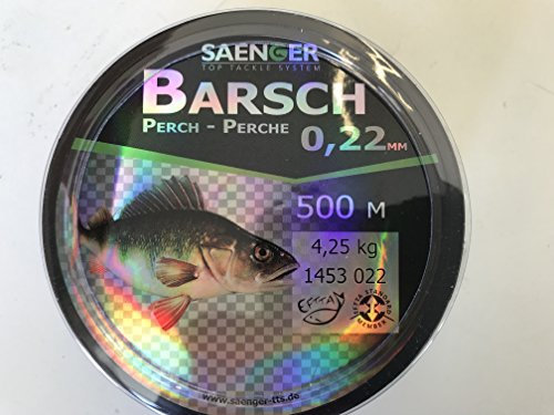 Specitec Barsch Schnur Ø 0,22mm -Farbe: Light green transparent - Angelschnur monofil Zielfischschnur