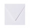 Paper24 50 quadratische Briefumschläge 110 x 110 mm, 11x11 cm, 120 g/m² mit Dreieckslasche Farbe: 00 Weiß