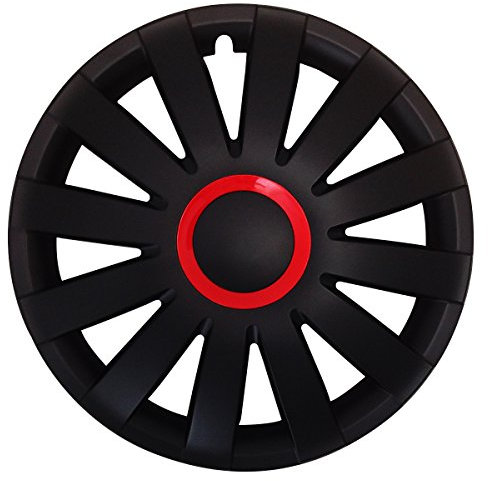(Größe & Farbe wählbar) 15 Zoll Radkappen Race (Rot) passend für Fast alle Fahrzeugtypen - universal