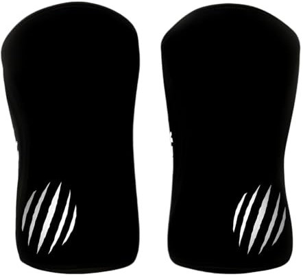 Bear KompleX Knee Sleeves (Sold AS A Pair of 2) Cross Fitness, Weightlifting, Powerlifting, Squats, And More. Neoprene Compression Comes in 5mm And 7mm Thickness And Multiple Colors, Black 7mm Small